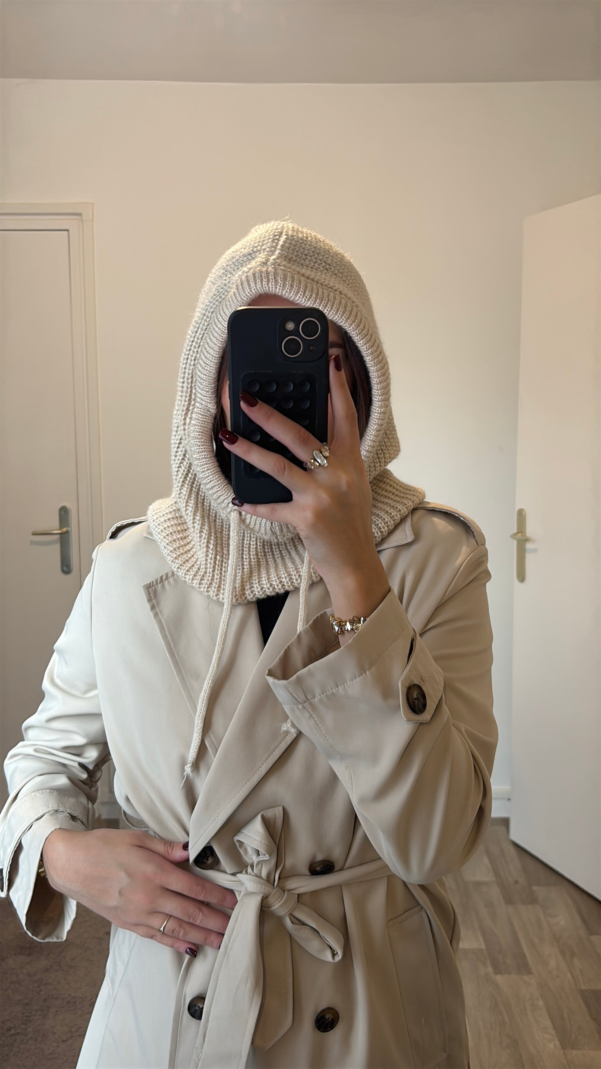 Cagoule beige