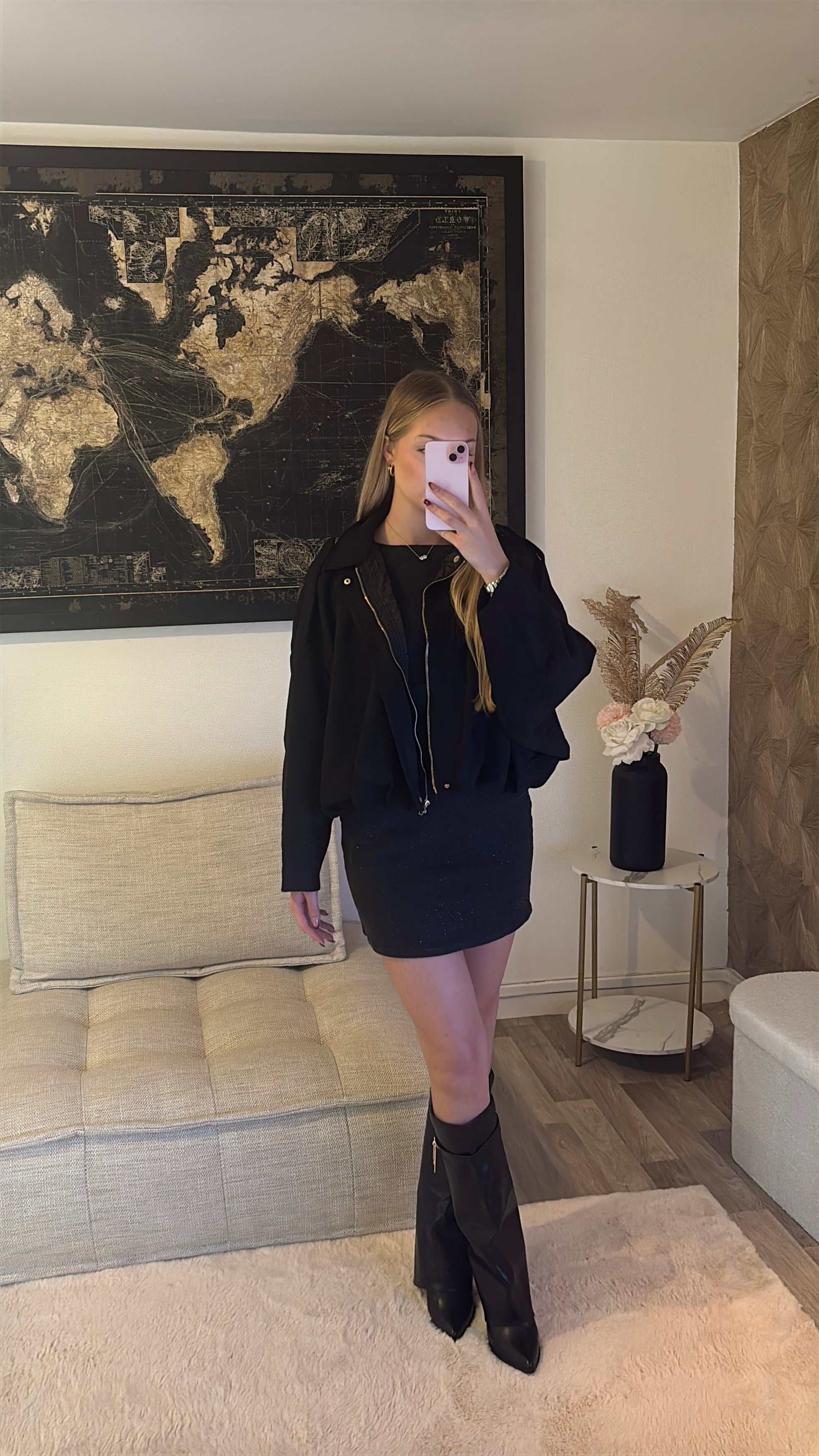 veste blouson aviateur effet daim